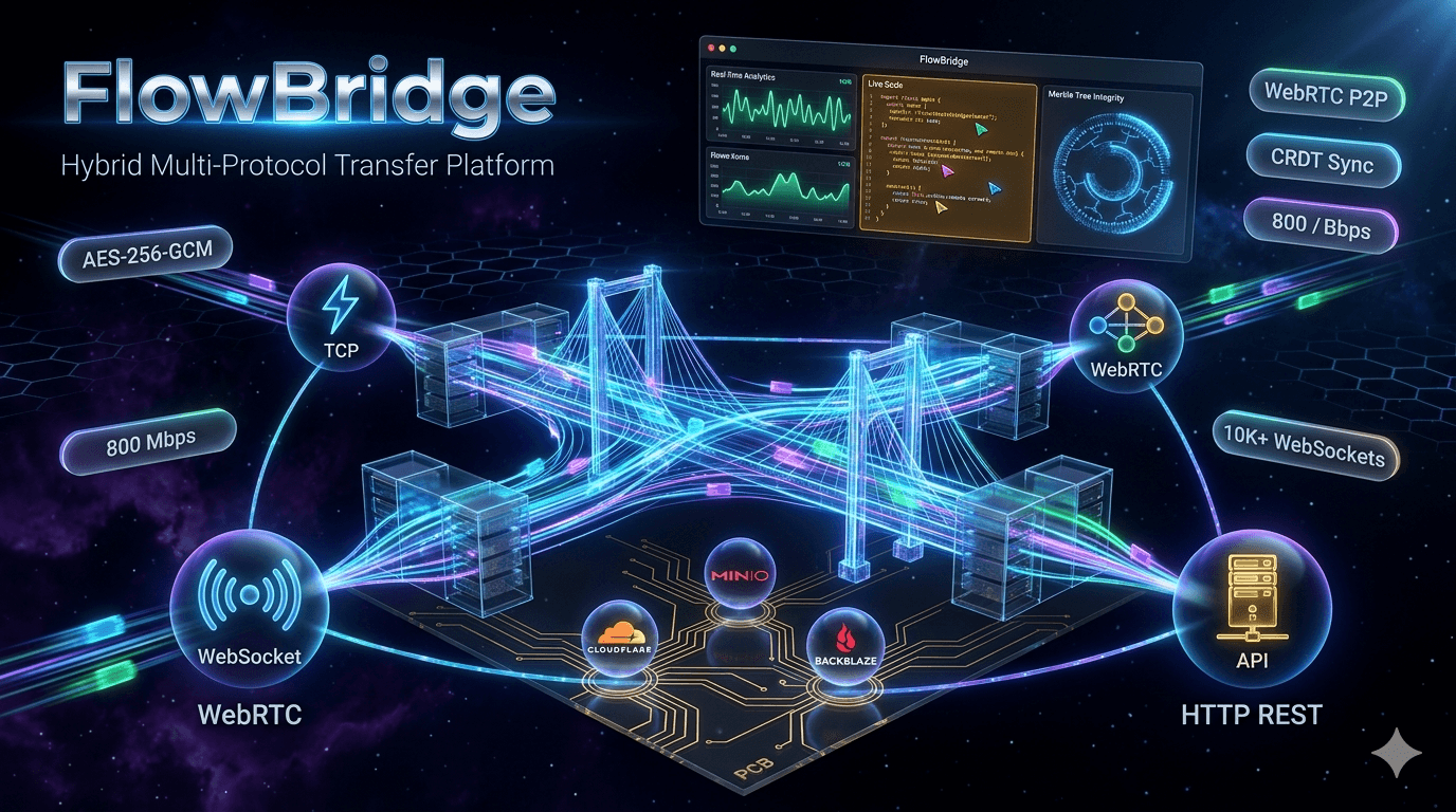FlowBridge - Hybrid Multi-Protocol File Transfer & Real-Time Collaboration Platform